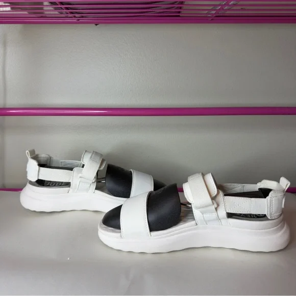 Hey Dude White Collins Mono Sport Sandals Sz 7 Womens - Picture 2 of 7